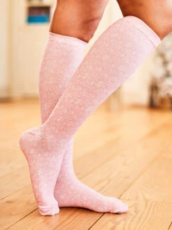 Forget Me Not Compression Socks