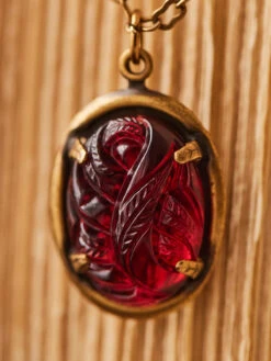 Holly Berry Necklace -Clothing Sales 2024 ACNK003RUB Ruby April Cornell Jewelry 2