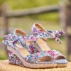 Elliemae Wedge Sandal 2 Elliemae Wedge Sandal -Clothing Sales 2024 ACSHELI FuschiaMulti April Cornell Shoes 1