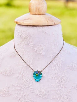 Forever Bouquet Vault Necklace 7 Forever Bouquet Vault Necklace -Clothing Sales 2024 AVNK022GRN Green April Cornell Jewelry 2