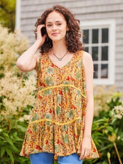 Magic Moth Sleeveless Blouse