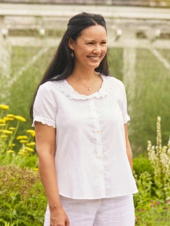 Clothing Sales 2024 -Clothing Sales 2024 BLA5189M White April Cornell Blouse 1