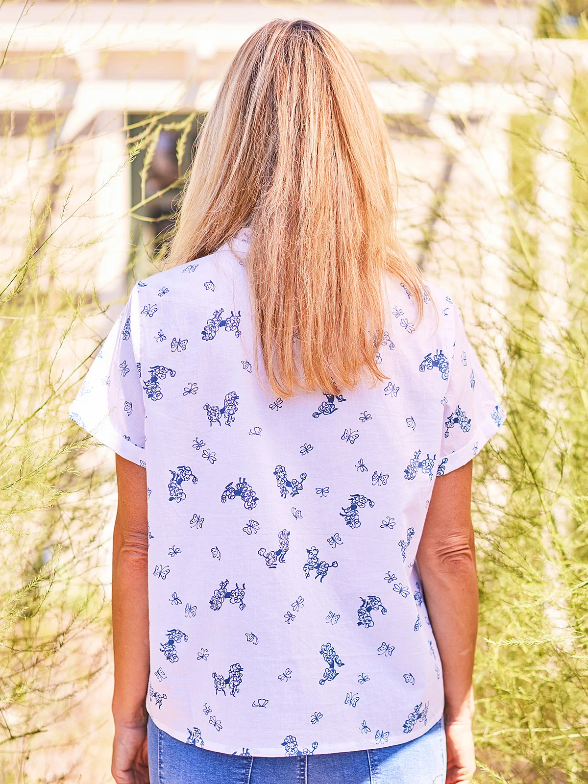 Poodle Camp Blouse 4 Poodle Camp Blouse - Image 2