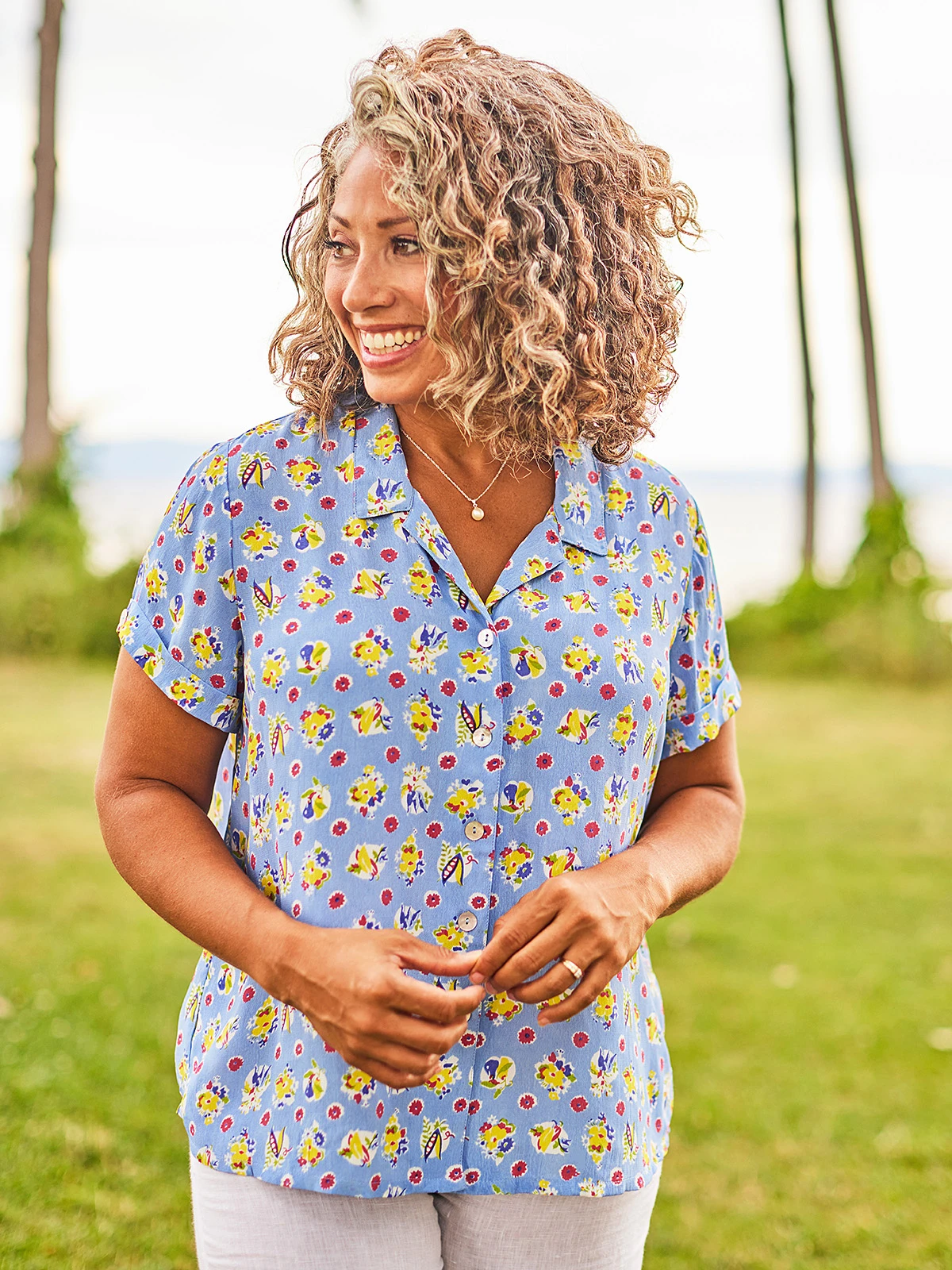 Farm Flower Camp Blouse 3 Farm Flower Camp Blouse