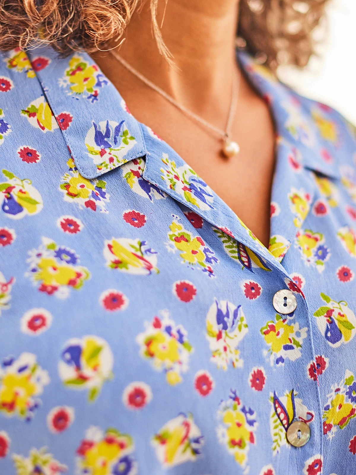 Farm Flower Camp Blouse 4 Farm Flower Camp Blouse - Image 2