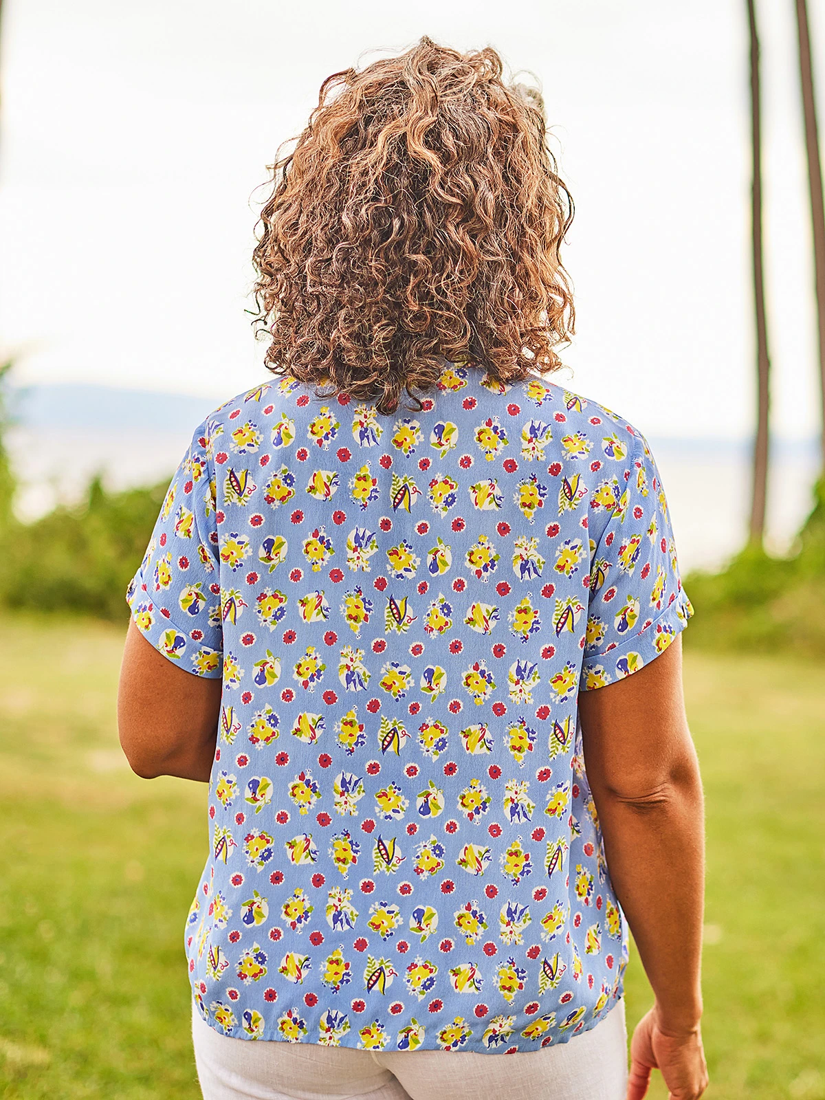 Farm Flower Camp Blouse 5 Farm Flower Camp Blouse - Image 3