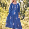 Marina Caftan 2 Marina Caftan -Clothing Sales 2024 CFAA5530P Navy April Cornell Nightwear 1