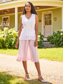 Romance Camisole -Clothing Sales 2024 CMA5027R White April Cornell Camisole 4