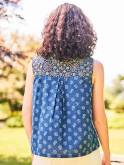 Indigo Posy Camisole