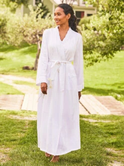 Beloved Dressing Gown -Clothing Sales 2024 DGA5520R White April Cornell Dressing Gown 1