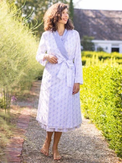 Yesterday Dressing Gown -Clothing Sales 2024 DGA5526R White April Cornell Dressing Gown 1