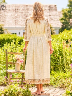 Rose Border Dressing Gown