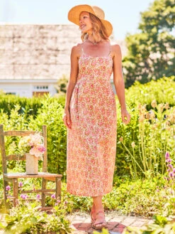 Brooke Sundress -Clothing Sales 2024 DRA5050R SoftCoral April Cornell Dress 1