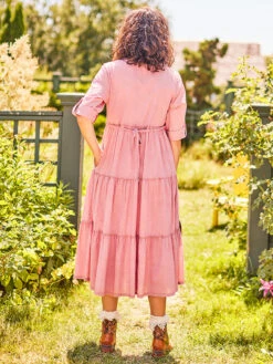 Clothing Sales 2024 -Clothing Sales 2024 DRA5085R Rose April Cornell Dress 3