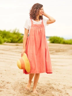 Carmella Sunwashed Dress -Clothing Sales 2024 DRA5087R Coral April Cornell Dress 1