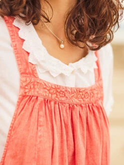 Carmella Sunwashed Dress -Clothing Sales 2024 DRA5087R Coral April Cornell Dress 2