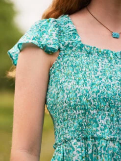 Meadow Dress -Clothing Sales 2024 DRA5088R Aqua April Cornell Dress 2