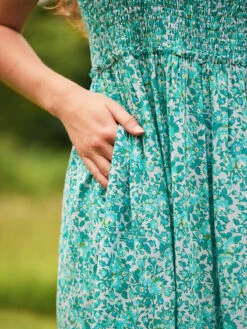 Meadow Dress -Clothing Sales 2024 DRA5088R Aqua April Cornell Dress 4