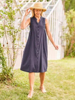 Osaka Dress -Clothing Sales 2024 DRA5110R MidnightNavy April Cornell Dress 1