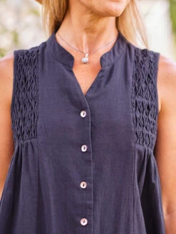 Osaka Dress -Clothing Sales 2024 DRA5110R MidnightNavy April Cornell Dress 2