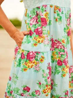 Francesca Crochet Sundress -Clothing Sales 2024 DRA5183R Aqua April Cornell Dress 4