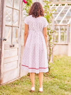 Avignon Tea Dress -Clothing Sales 2024 DRA5441R White April Cornell Dress 3