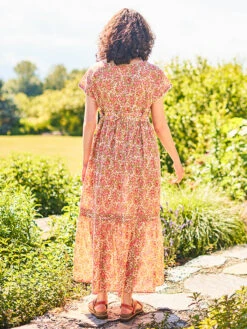 Brooke Hostess Dress -Clothing Sales 2024 DRA5454R SoftCoral April Cornell Dress 3