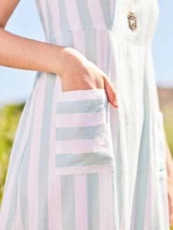 Bahama Stripe Dress 8 Bahama Stripe Dress -Clothing Sales 2024 DRA5459R Aqua April Cornell Dress 2