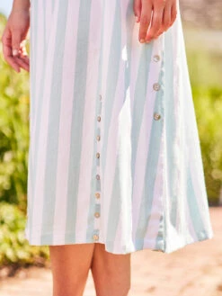 Bahama Stripe Dress 9 Bahama Stripe Dress -Clothing Sales 2024 DRA5459R Aqua April Cornell Dress 4