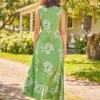 Field Flower Bias-Shape Dress 1 Field Flower Bias-Shape Dress -Clothing Sales 2024 DRA5507R Green April Cornell Dress 3