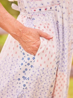 Becky's Remnant Dress -Clothing Sales 2024 DRA5528R WhiteBlue April Cornell Dress 4