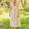 Suzanne Dress -Clothing Sales 2024 DRA5540R EcruSage April Cornell Dress 3