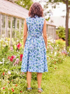 Clothing Sales 2024 -Clothing Sales 2024 DRA5543R WhiteBlue April Cornell Dress 3