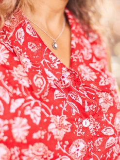 Clothing Sales 2024 -Clothing Sales 2024 DRA5552R Red April Cornell Dress 2