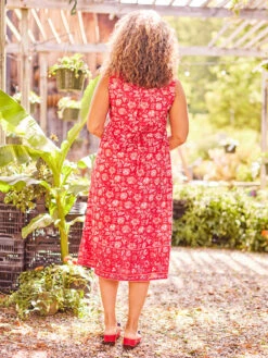 Al Fresco Dress -Clothing Sales 2024 DRA5552R Red April Cornell Dress 3