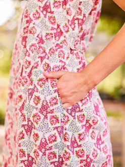 Clothing Sales 2024 -Clothing Sales 2024 DRA5553R PinkEcru April Cornell Dress 4