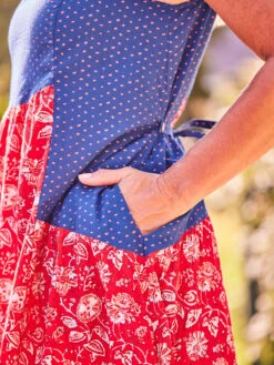 Dottie Patchwork Dress -Clothing Sales 2024 DRA5558R MixMatch April Cornell Dress 4