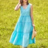 Fiesta Dress 1 Fiesta Dress -Clothing Sales 2024 DRA5879R Aqua April Cornell Dress 1