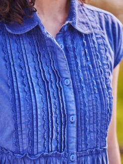 Sunwashed Prairie Dress -Clothing Sales 2024 DRA5883R Blue April Cornell Dress 2