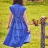 Sunwashed Prairie Dress -Clothing Sales 2024 DRA5883R Blue April Cornell Dress 3