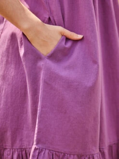 Boutique Tunic Dress -Clothing Sales 2024 DRA5885R Purple April Cornell Dress 4