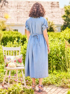 Darling Denim Dress 9 Darling Denim Dress -Clothing Sales 2024 DRA6152R Denim April Cornell Dress 3