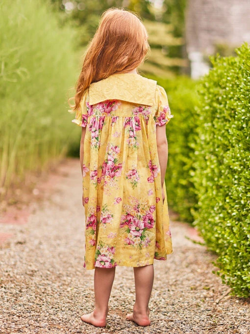 Charming Little Girls Dress 1 Charming Little Girls Dress -Clothing Sales 2024 DRK5352P Yellow April Cornell Dress 3