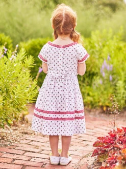 Avignon Little Girls Dress -Clothing Sales 2024 DRK5358R White April Cornell Dress 3