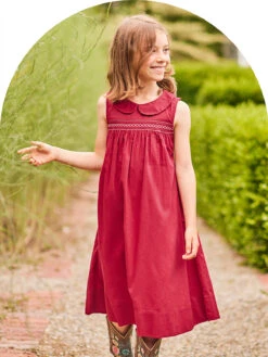 Becky Little Girls Dress -Clothing Sales 2024 DRK5402P Red April Cornell Dress 1