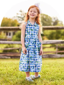 Blueberry Little Girls Dress