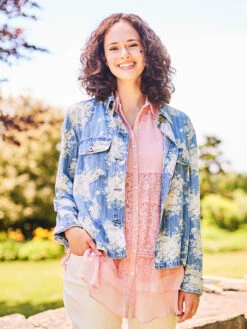 Cottage Pinstripe Spring Jacket 8 Cottage Pinstripe Spring Jacket -Clothing Sales 2024 JKA6853R Denim April Cornell Jacket 1