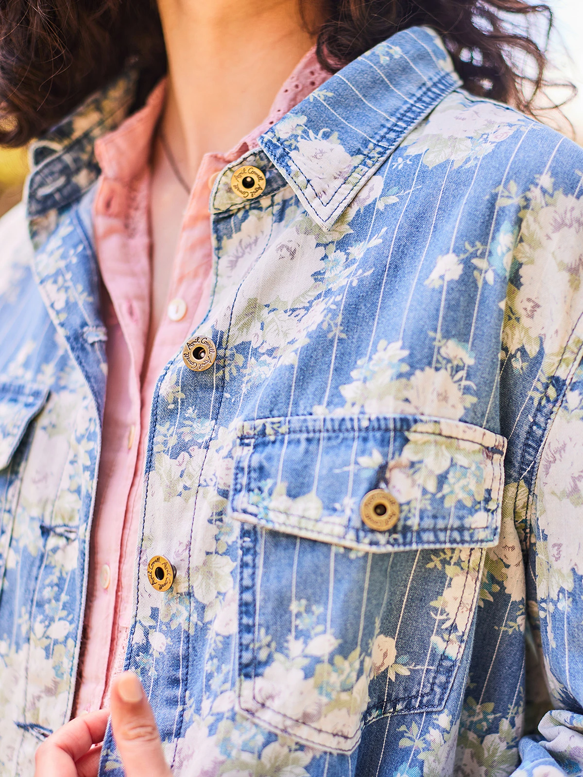 Cottage Pinstripe Spring Jacket 4 Cottage Pinstripe Spring Jacket - Image 2