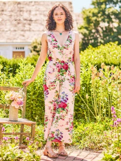 Cottage Rose Jersey Jumpsuit 8 Cottage Rose Jersey Jumpsuit -Clothing Sales 2024 JSA5007R Rose April Cornell Jumpsuit 1