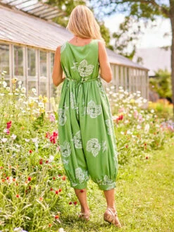 Field Flower Jumpsuit -Clothing Sales 2024 JSA5392R Green April Cornell Jumpsuit 3